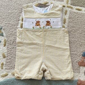 Yellow Striped Kids Romper
